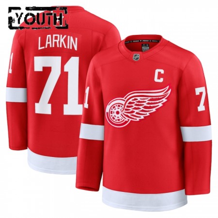 Detroit Red Wings Dresy Fanatics Premium Dylan Larkin 2024-25 Červené Domácí - Dětské Detroit Red Wings Dresy Fanatics Premium Dylan Larkin 2024-25 Červené Domácí - Dětské